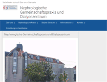 Tablet Screenshot of nephrologie-karlsruhe.de